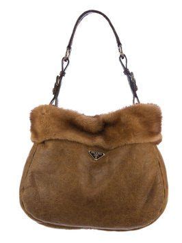 prada hobo shearling|Prada hobo.